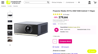 Proyector Wanbo X5 Pro por 279€