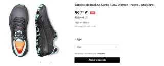 Zapatillas de Trekking de Mujer Mammut Sertig II Low por 59.99€