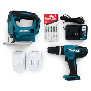 Makita accu zaag-en boormachineset voor €169 in de Action webshop