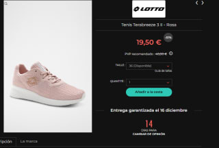 Hasta 60% descuento en ropa deportiva Lotto precios desde 9,90€ sudaderas