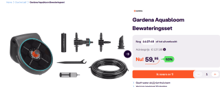 GARDENA Bewateringsset Aquabloom 12 Cm Zwart voor €59,95 bij Ibood