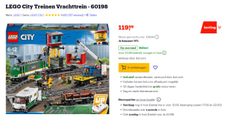 LEGO City Treinen Vrachttrein - 60198 voor €119,99 bij Bol.com
