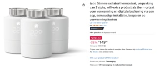 tado° Slimme thermostaat (3-pack) voor €149,99 bij Amazon