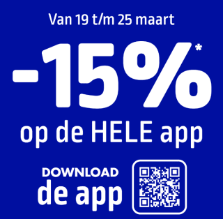 15% korting op alles in de Kiabi app