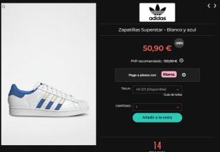 Rebajas hasta 75% descuento en ropa y calzado Adidas precios de locura