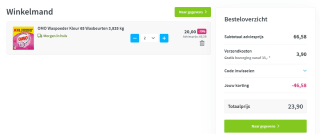 2 stuks OMO Waspoeder Kleur 65 Wasbeurten voor €20 bij Plein