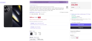 Xiaomi POCO F6 5G de 8GB/256GB por 236€