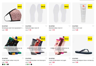 70% korting op de sale