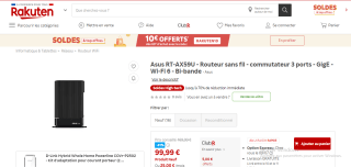 Routeur sans fil WiFi 6 Asus RT-AX59U à 99,99€