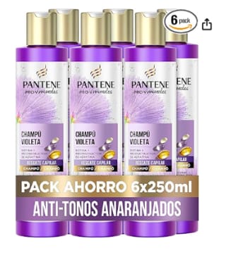 Pack 6 x 250 ml de Pantene Pro-V Miracles Violeta Champú Reparador con Biotina y Keratina por 19.94€