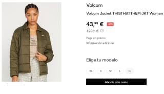 Chaqueta de Mujer Volcom THISTHATTHEM por 43.99€