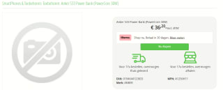 Anker 533 PowerCore (30W) Power Delivery Powerbank 10.000 mAh Zwart voor €36,20 bij Megamobile