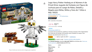 Set Lego Harry Potter Hedwig en el Número 4 de Privet Drive Juguete de Fantasía con Figura de Lechuza para el Juego de Rolesv por por 13,33€