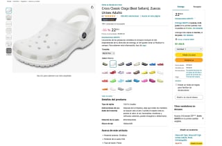 Zuecos Crocs Classic Clogs Best Sellers Unisex Adulto por 22,50€