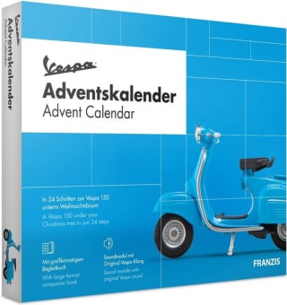 1:43 Franzis 67109-7 Vespa Adventskalender Plastic Modelbouwpakket voor €29,95 bij Bol.com