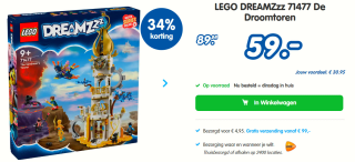 LEGO Dreamzzz 71477 The Sandman's Tower voor €59 bij Misterbricks
