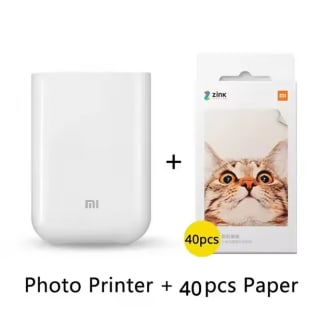 Xiaomi mini impresora fotos para movil bluetooth 5.0 y 40 piezas de papel por solo 64,04€