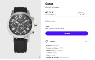 Reloj Guess Parker por 51€