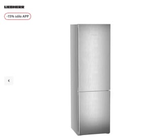 Frigorífico Combi Liebherr CBNSFD 5723 Plus BioFresh Inox 201.5cm 360l Cíclico + Congelador NoFrost por 538€