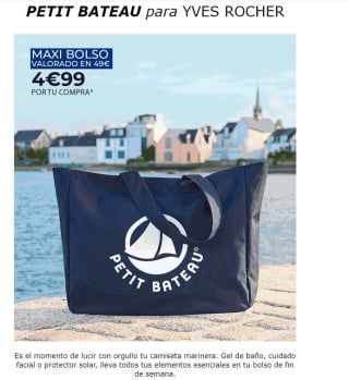 Con tu compra bolsa Petit Bateu por 4,99€