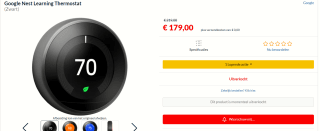 Google Nest Learning Thermostat - Slimme thermostaat - voor €179 bij Alternate