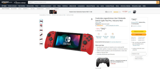 Controles Ergonômicos da Hori para Nintendo Switch - R$ 342,10