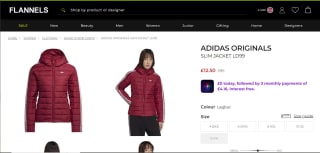 Womens Adidas Originals Slim Jacket LD99 - £12.50
