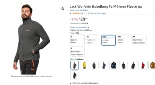 Jack Wolfskin Baiselberg Fleece jack voor €29,74 bij Amazon