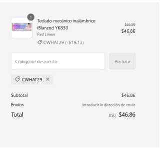 Teclado mecánico inalámbrico iBlancod YK830 por solo 43€