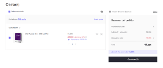Western Digital WD Purple 2TB - 3.5 pulgadas con tecnología AllFrame 4K por 41€