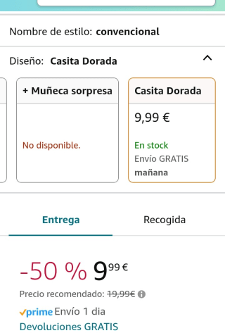 Bebés Llorones Lágrimas Mágicas por 9,99€.