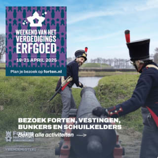 Gratis locaties verdedigingserfgoed bezoeken tijdens Weekend van het Verdedigingserfgoed 19 t/m 21 april