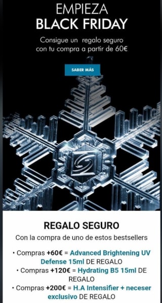 Regalos por compras en Black Friday de Skinceuticals