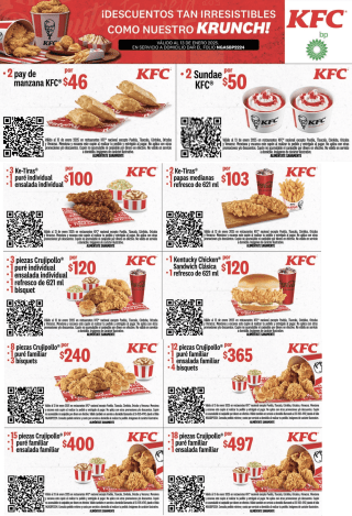 Cuponera KFC British Petroleum