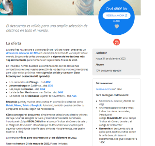 Vuelos en promoción desde 486€ i/V