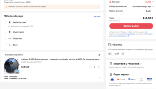 Robot aspirador y trapeador Lubluelu SL60D por solo 118,56€
