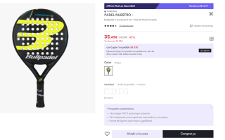 Pala de Padel Bullpadel X-Compact 2 Ltd por 35.45€ (Cuenta Nueva 25.45€)