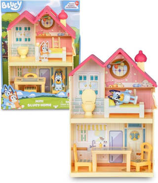 Bluey Mini Bluey Home, Casita con 3 estancias, figura y accesorios por 19,79€