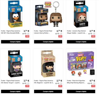 Chollazo Funko Pop llaveros y 4 Figutitas Bigg Pop desde solo 2,99€
