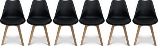 Set van 6 Sweeek eetkamerstoelen voor €139,99
