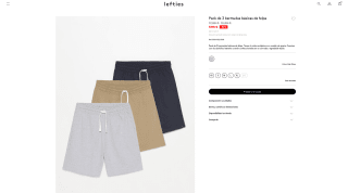 3 bermudas Lefties por 7,99€