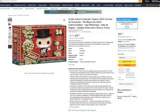 Funko Advent Calendar Hasbro 2024-24 Días de Sorpresas Minifigura de Vinilo Coleccionables Caja Misteriosa por 35€