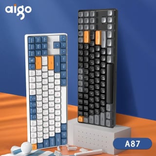 Teclado Mecânico Wireless da Aigo, modelo A87 - R$ 135,11