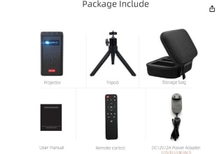 Marca BYINTEK P20 Mini proyector DLP 3D Cine por 198,89€