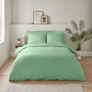 Green Microfibre Duvet Set - £5-7