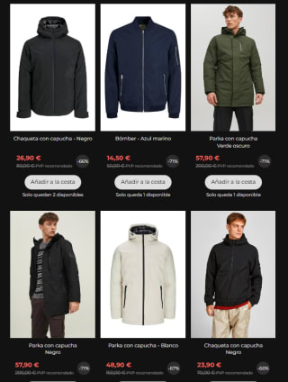 Abrigos Jack&Jones desde solo 14,50€