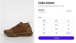 Zapatillas Under Armour PHANTOM 1 por 61€