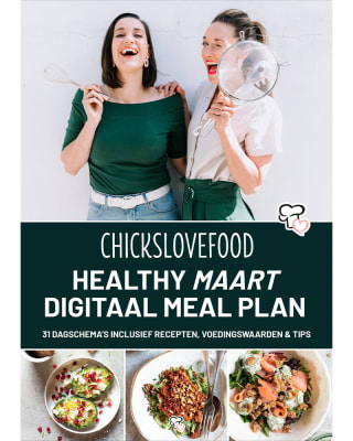 50% korting op de originele prijs op Healthy maart digitaal meal plan bij Chickslovefood