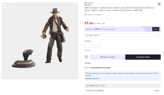Recopilación de Figuras de Indiana jones marca Hasbro por 20,29€
