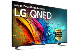 LG 55QNED85T6C 55", 4K QNED, HDR10, WebOS24, Serie 85, Procesador Alta Potencia Dolby Digital Plus Gaming Alexa/Google Assistant Negro por solo 489€